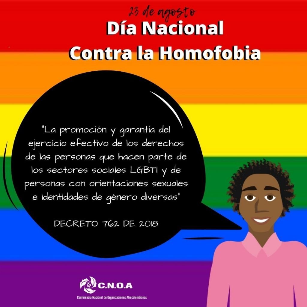 D A Nacional Contra La Homofobia Conferencia Nacional De Organizaciones Afrocolombianas