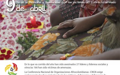 9 de abril: el Día Nacional de la Memoria y la Solidaridad con las Víctimas del Conflicto Armado