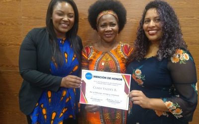 Mención de Honor a Clara Valdés, coordinadora del área de equidad de género de CNOA
