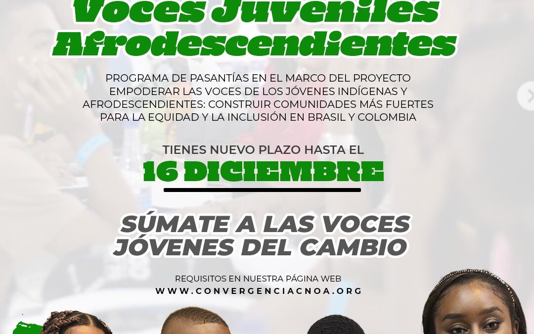 Voces  juveniles  afrodescendientes  Convocatoria 2025