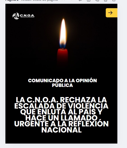 COMUNICADO A LA OPINIÓN PÚBLICA