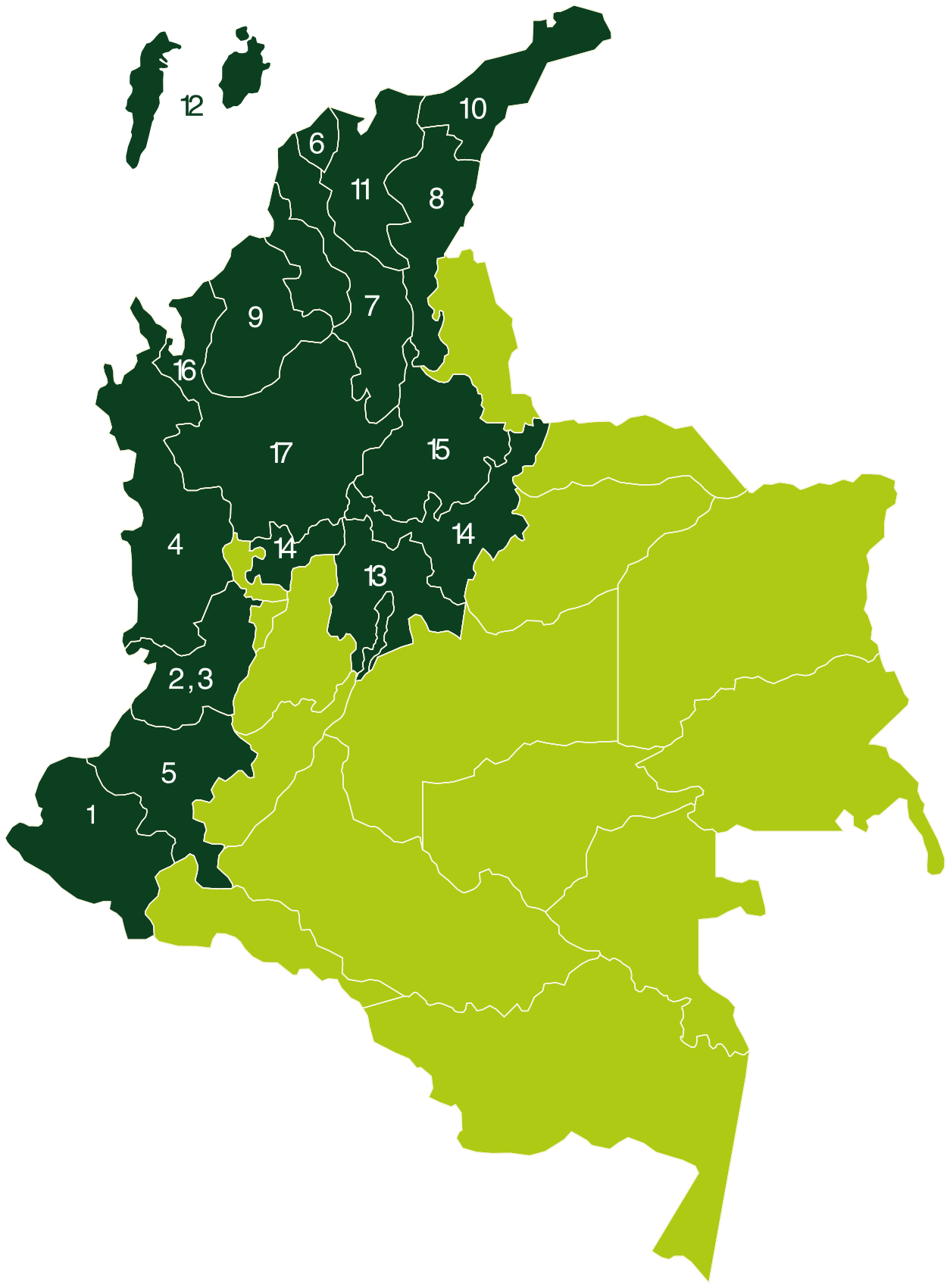 Mapa de las Tongas C.N.O.A.