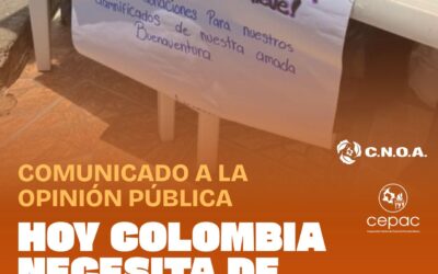 HOY COLOMBIA NECESITA DE TODAS Y TODOS